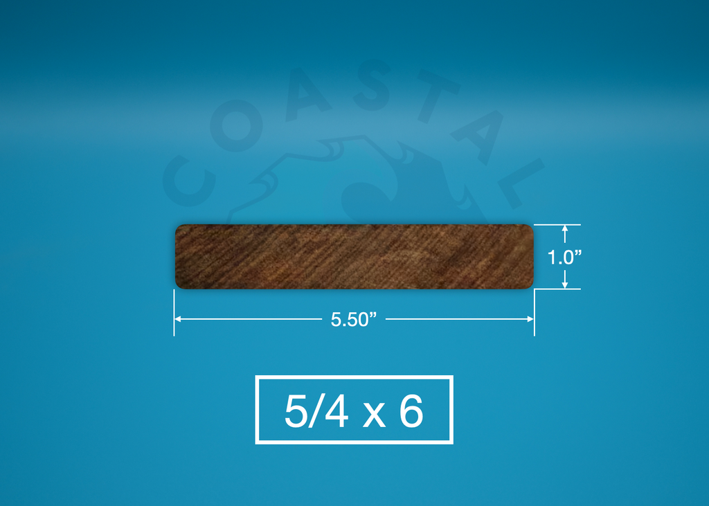 5/4 x 6 Red Balau Wood Decking (E4E)
