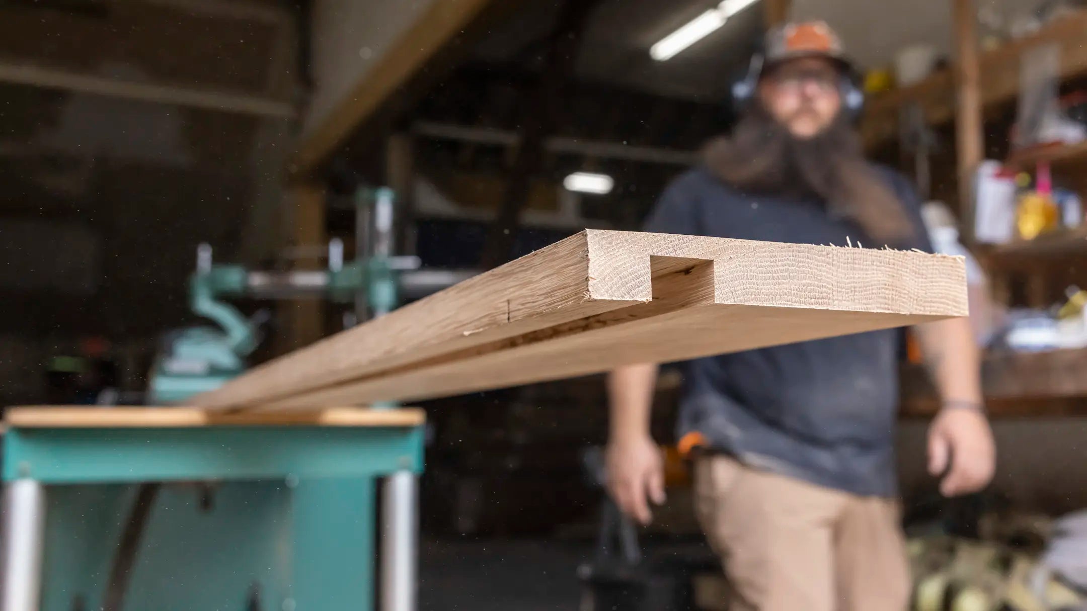 Custom Profiled Dimensional Lumber in a warehouse setting
